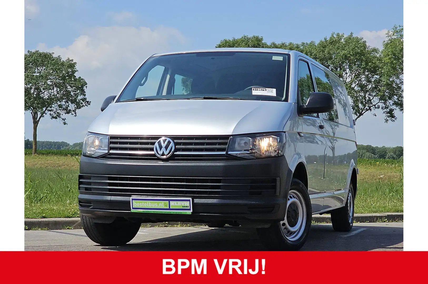 Volkswagen T6 Transporter 2.0 TDI L2H1 DC ac EURO6 150 pk org hollands navi Ezüst - 2