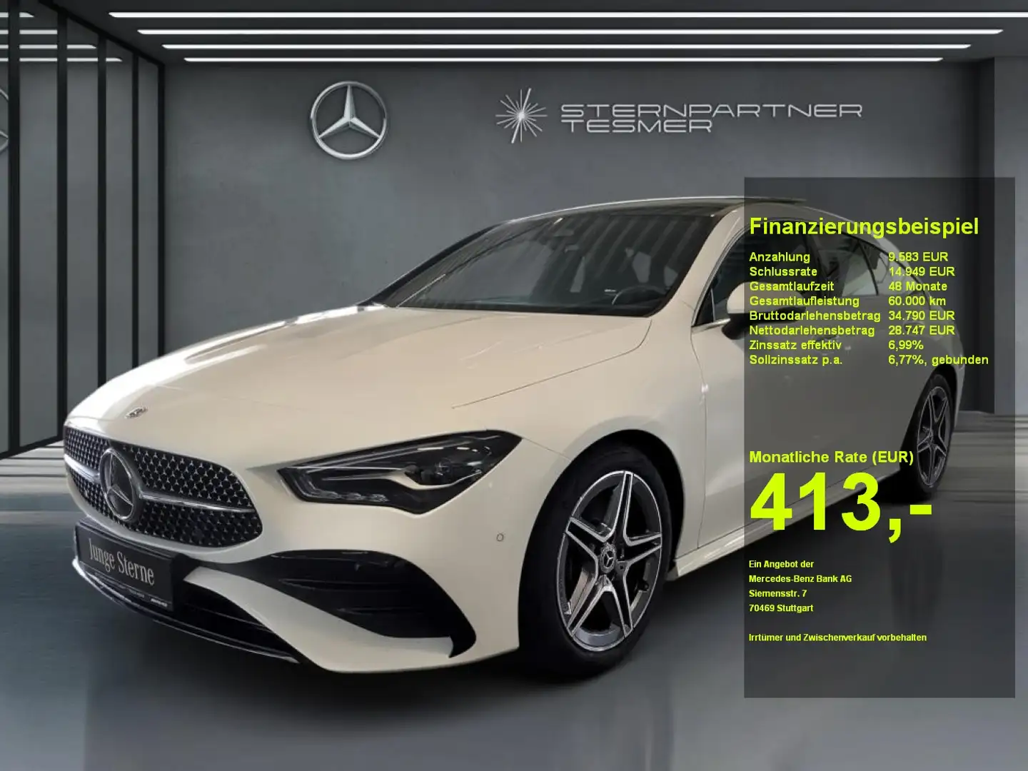 Mercedes-Benz CLA 200 d SB AMG - KAMERA-AMBIENTE-PANORAMA-AHK Blanc - 1