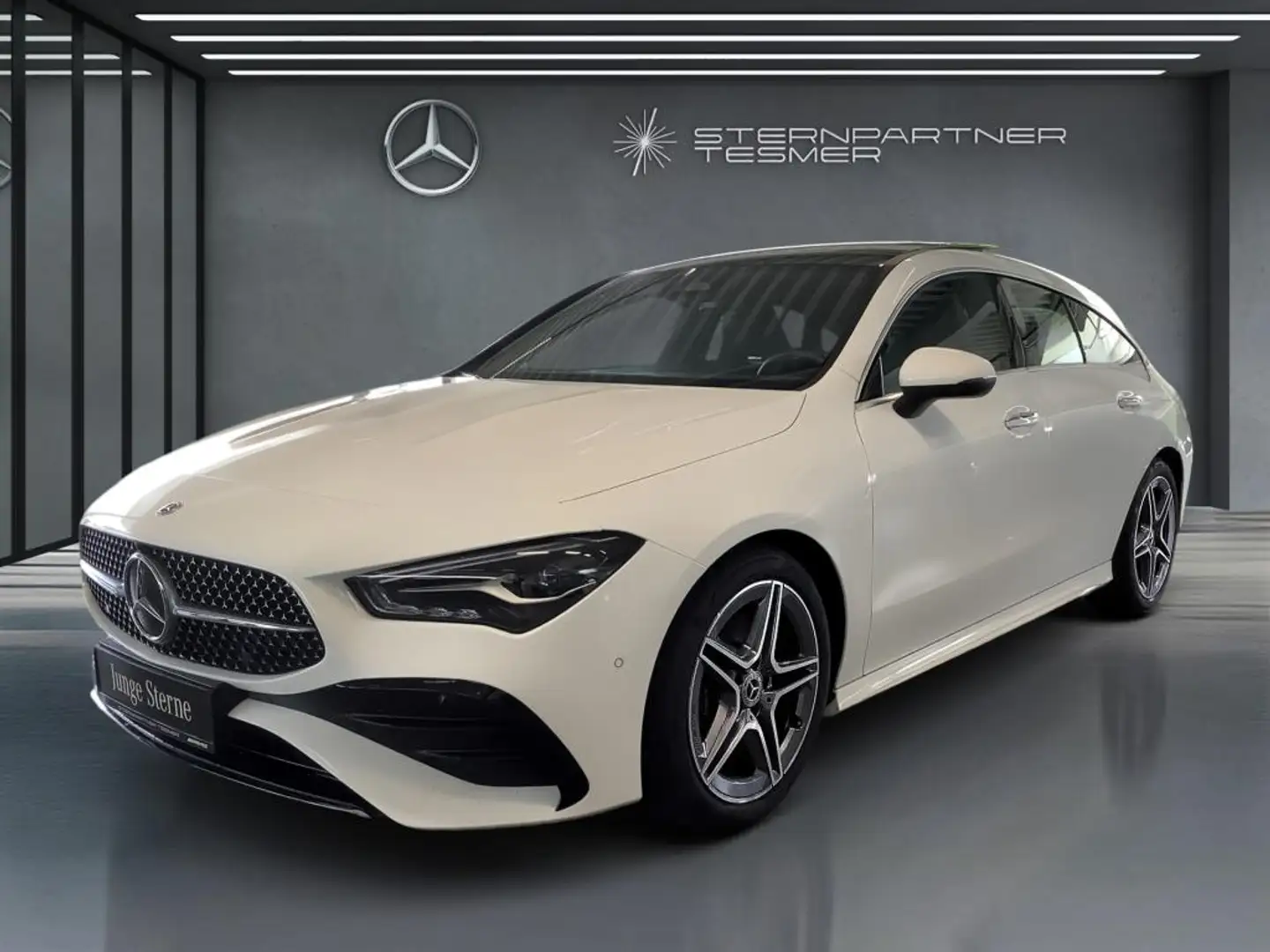 Mercedes-Benz CLA 200 d SB AMG - KAMERA-AMBIENTE-PANORAMA-AHK Blanc - 2