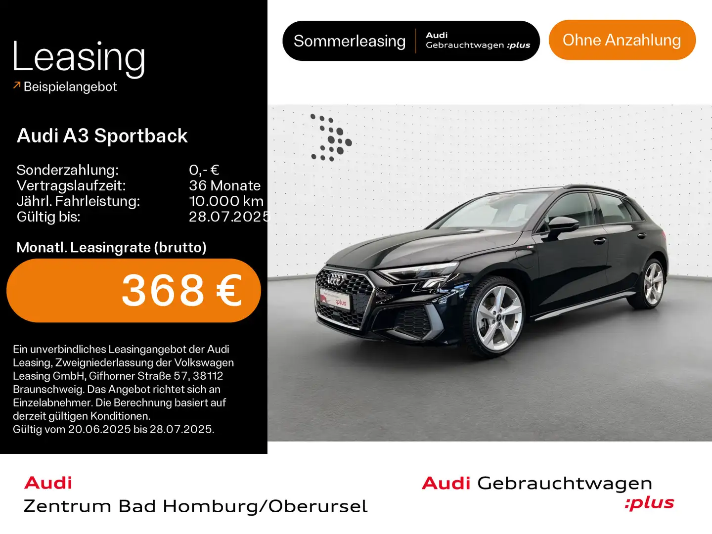 Audi A3 40 TFSI e S line*LED*Einparkhilfe*T Schwarz - 1