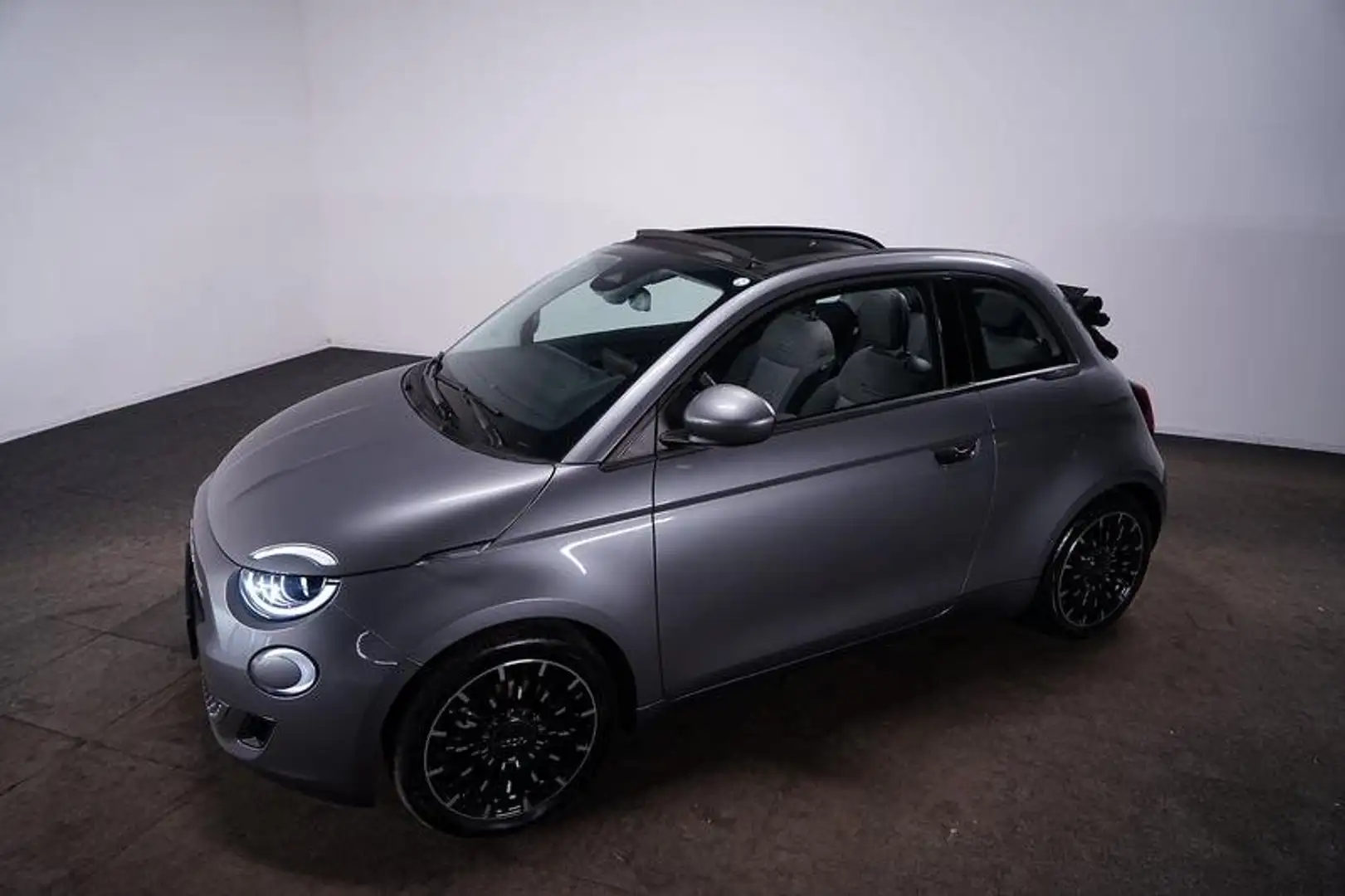 Fiat 500e 500 e Cabrio Batterie Icon AUT/LED/Navi/SHZ/elSitz Grau - 2