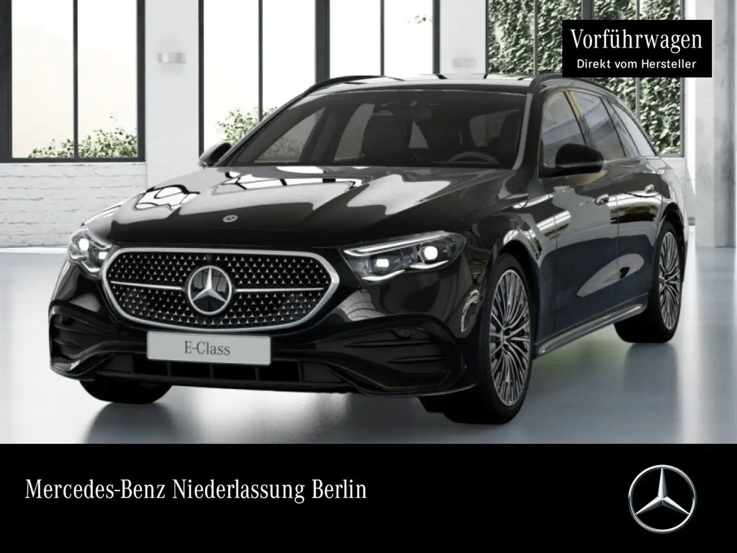 Mercedes-Benz E 200 T AMG 360° Burmester Distr. Night Totwinkel Schwarz - 1