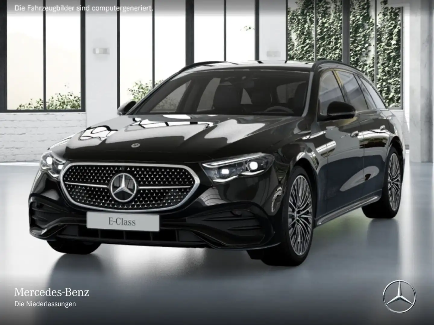 Mercedes-Benz E 200 T AMG 360° Burmester Distr. Night Totwinkel Schwarz - 2
