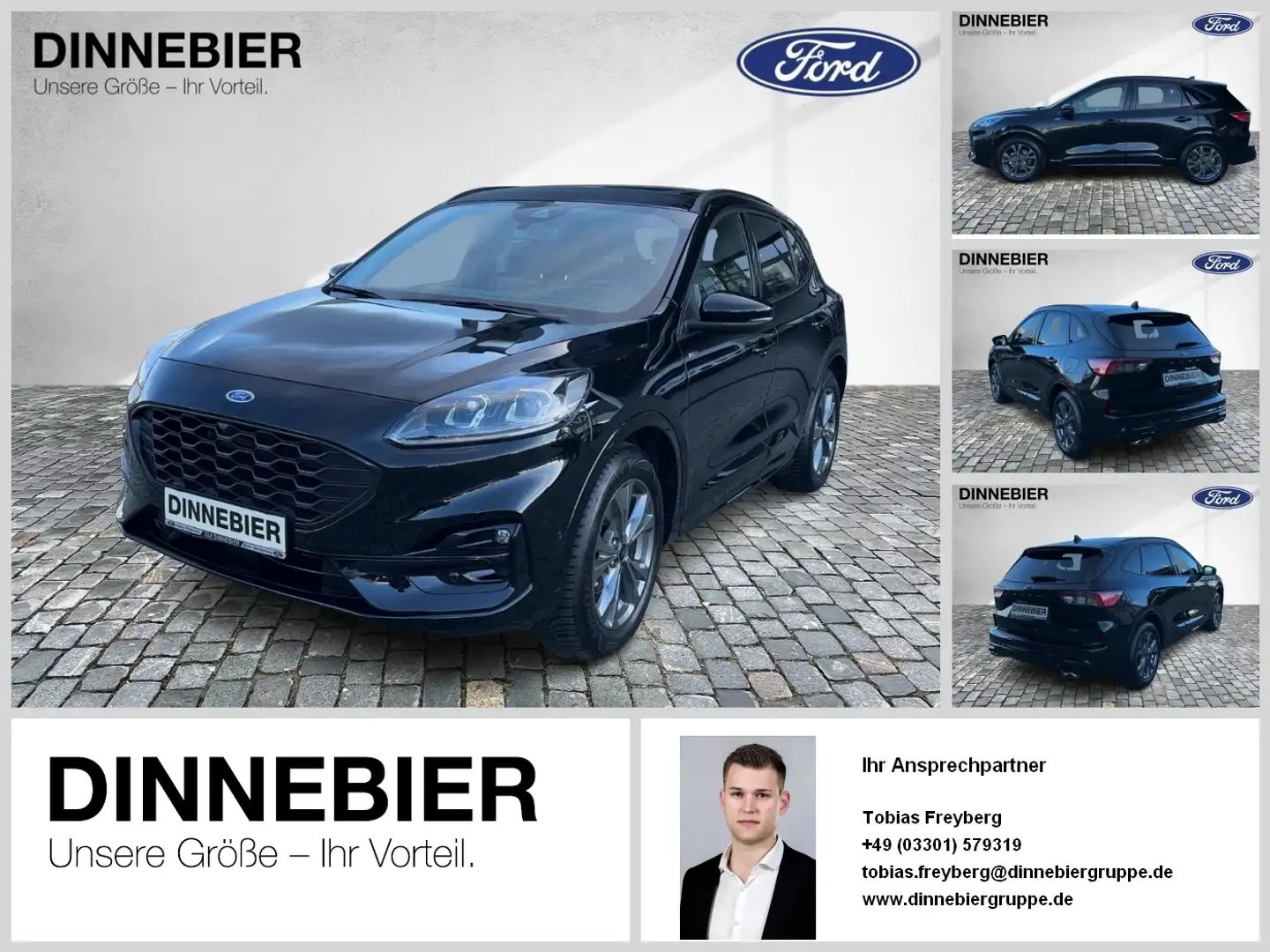 Ford Kuga ST-Line X LED+AHK+Glasdach+Kamera+SHZ Noir - 1