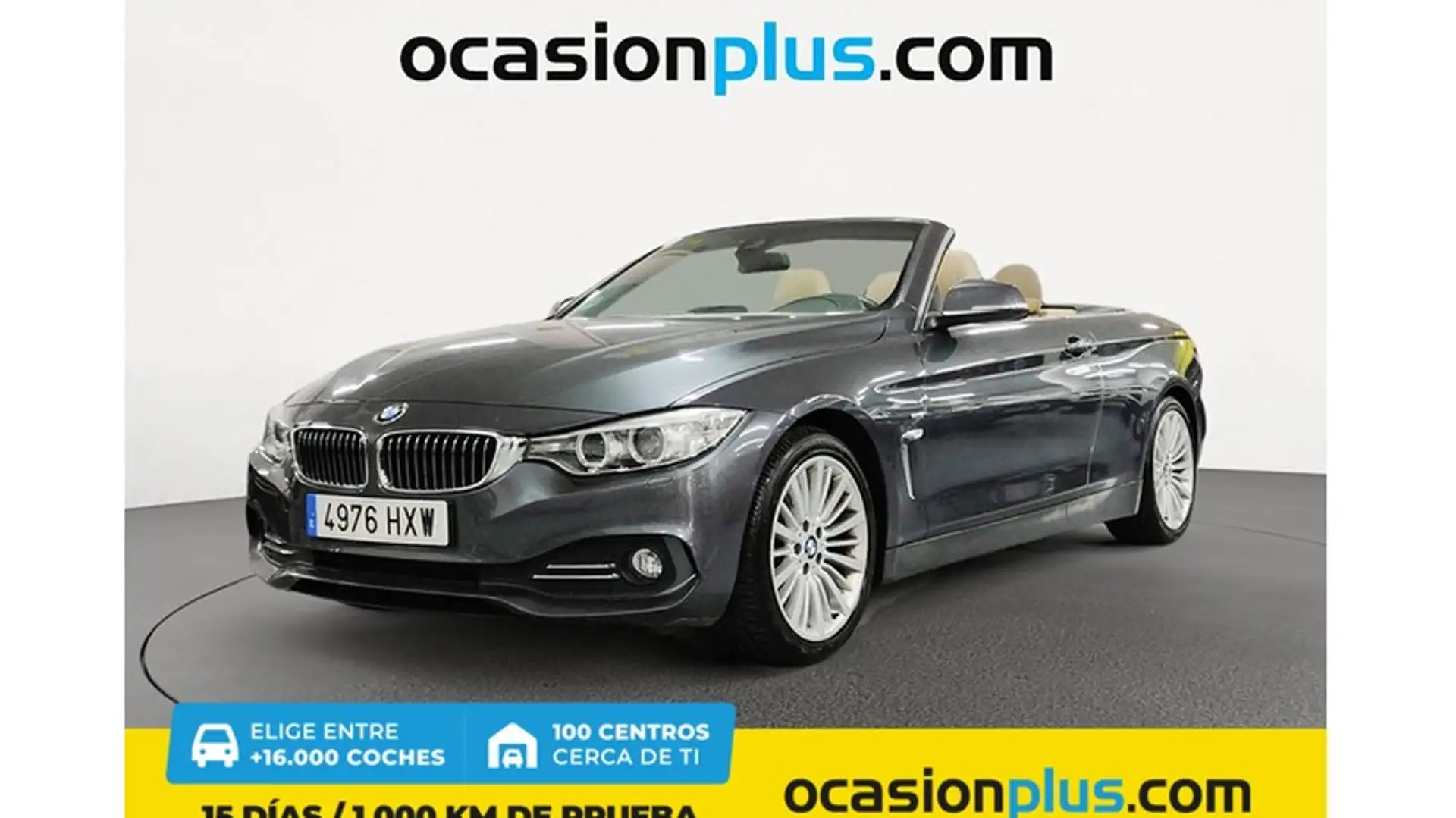 BMW 420 420d Cabrio Gris - 1