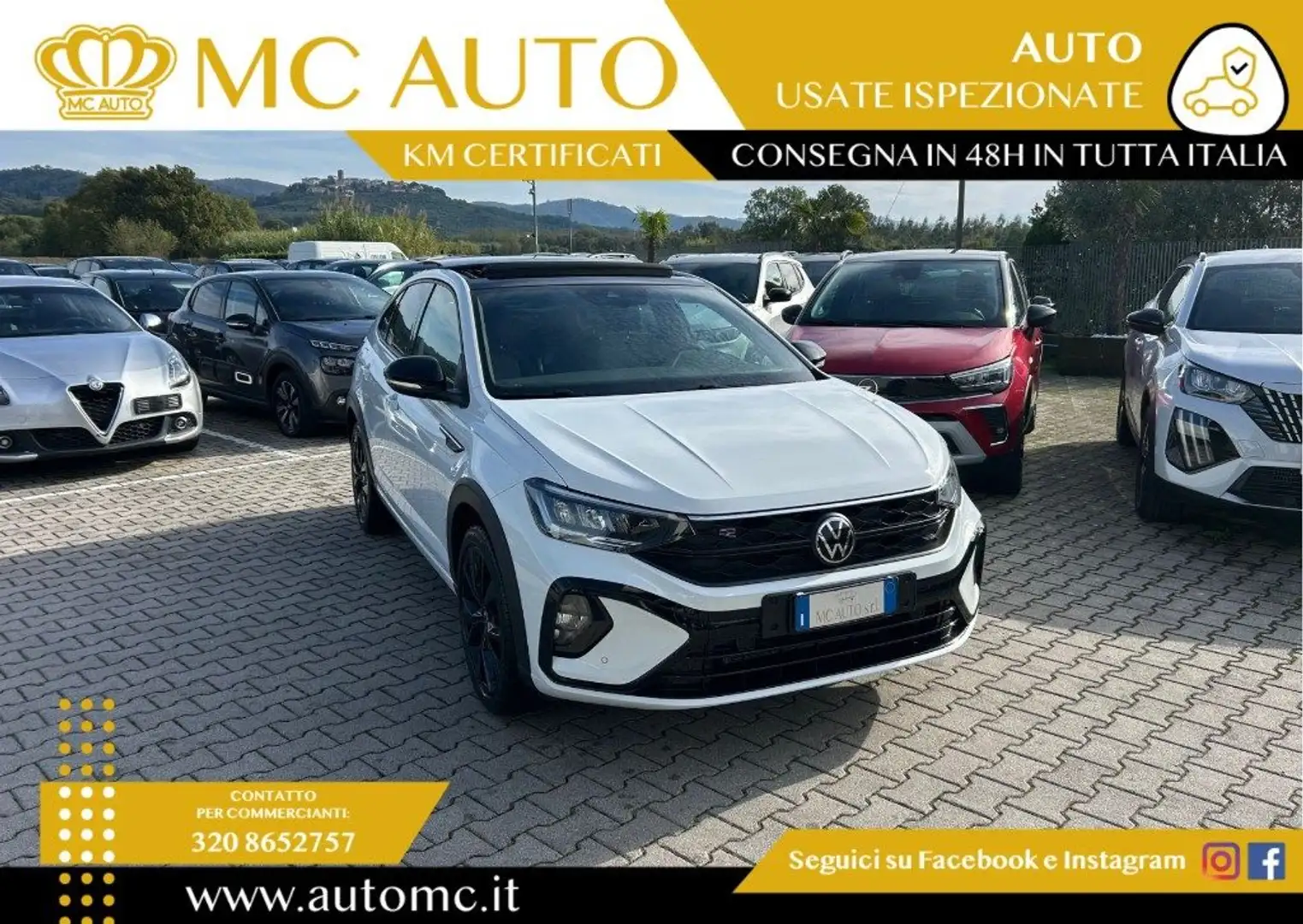 Volkswagen Taigo 1.0 TSI 110 CV DSG R-Line Blanc - 1