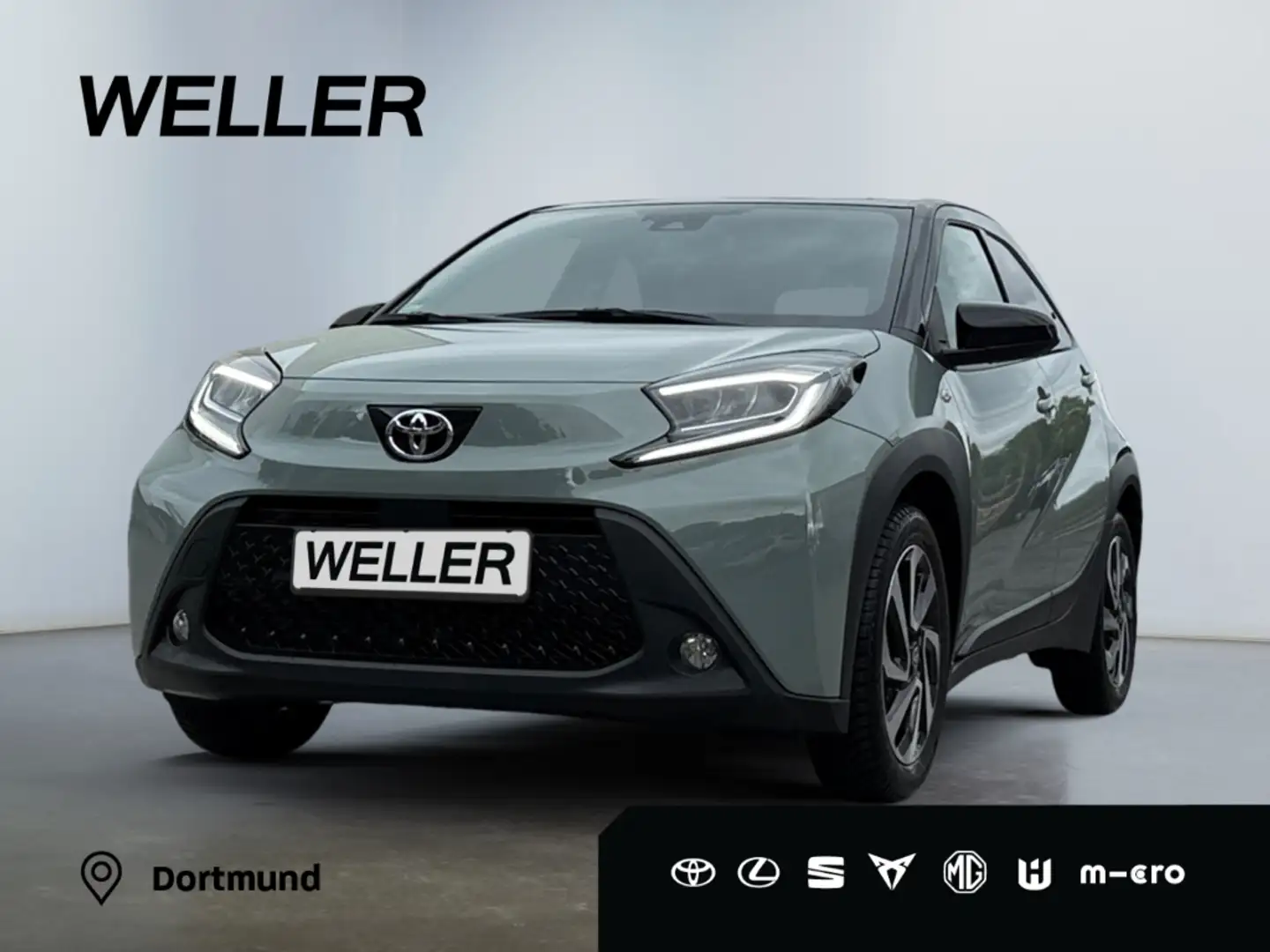 Toyota Aygo X Team D *LED*ACC*CAM*CarPlay*SHZ*SmartKey* Grün - 1