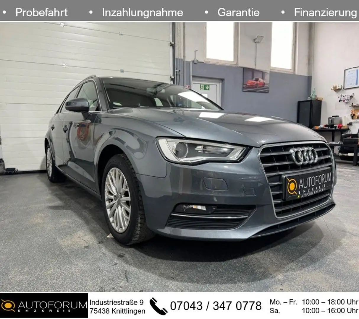 Audi A3 1.4 TFSI S-tronic Sportback*XENON*SHZ*PDC Gris - 1