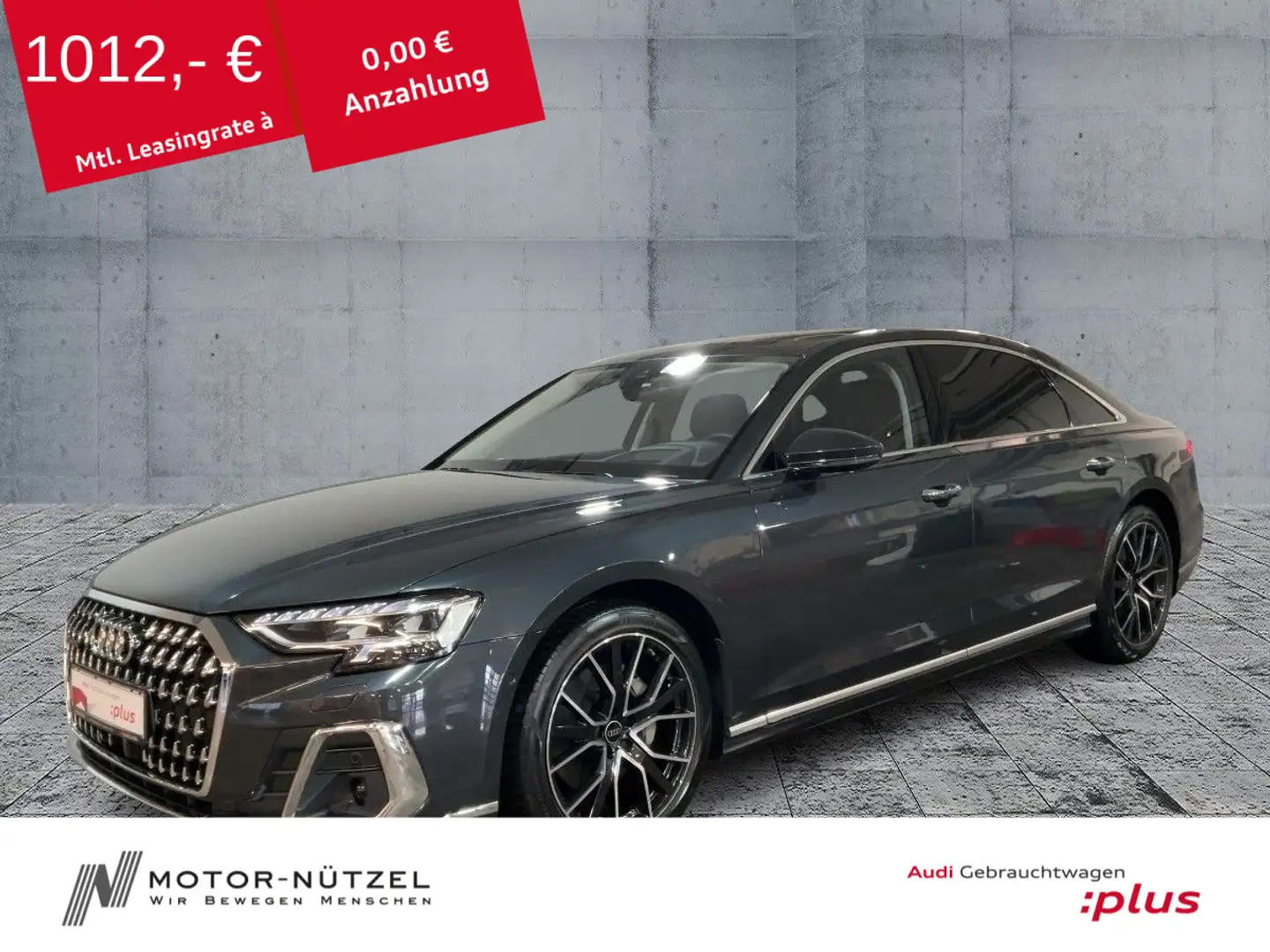 Audi A8 L 50 TDI QU D-MATRIX+AIR+B&O+TV+ACC+PANO+360° Grau - 1