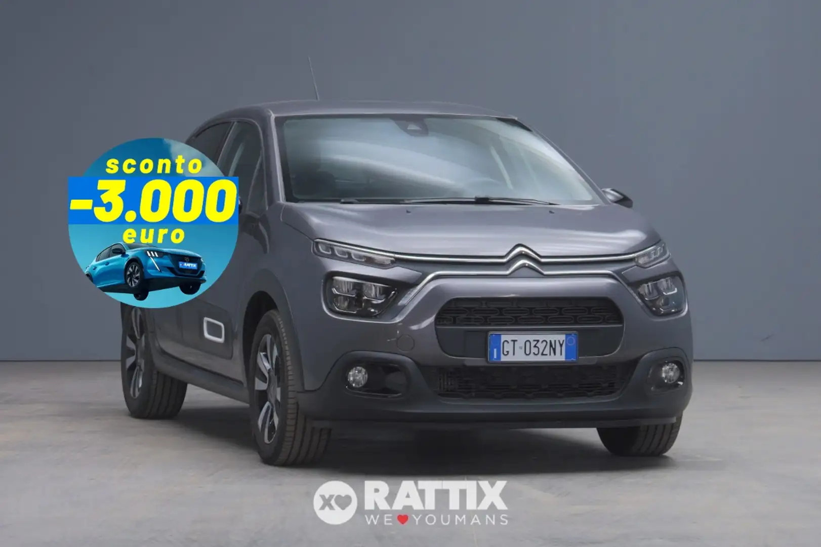 Citroen C3 1.2 Puretech 110CV Max EAT6 Šedá - 1