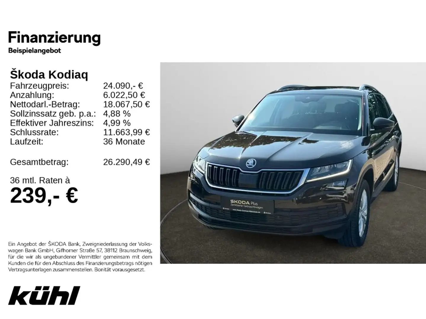 Skoda Kodiaq 1.4 TSI DSG Style Navi,AHK,Kamera,LM18 Braun - 1