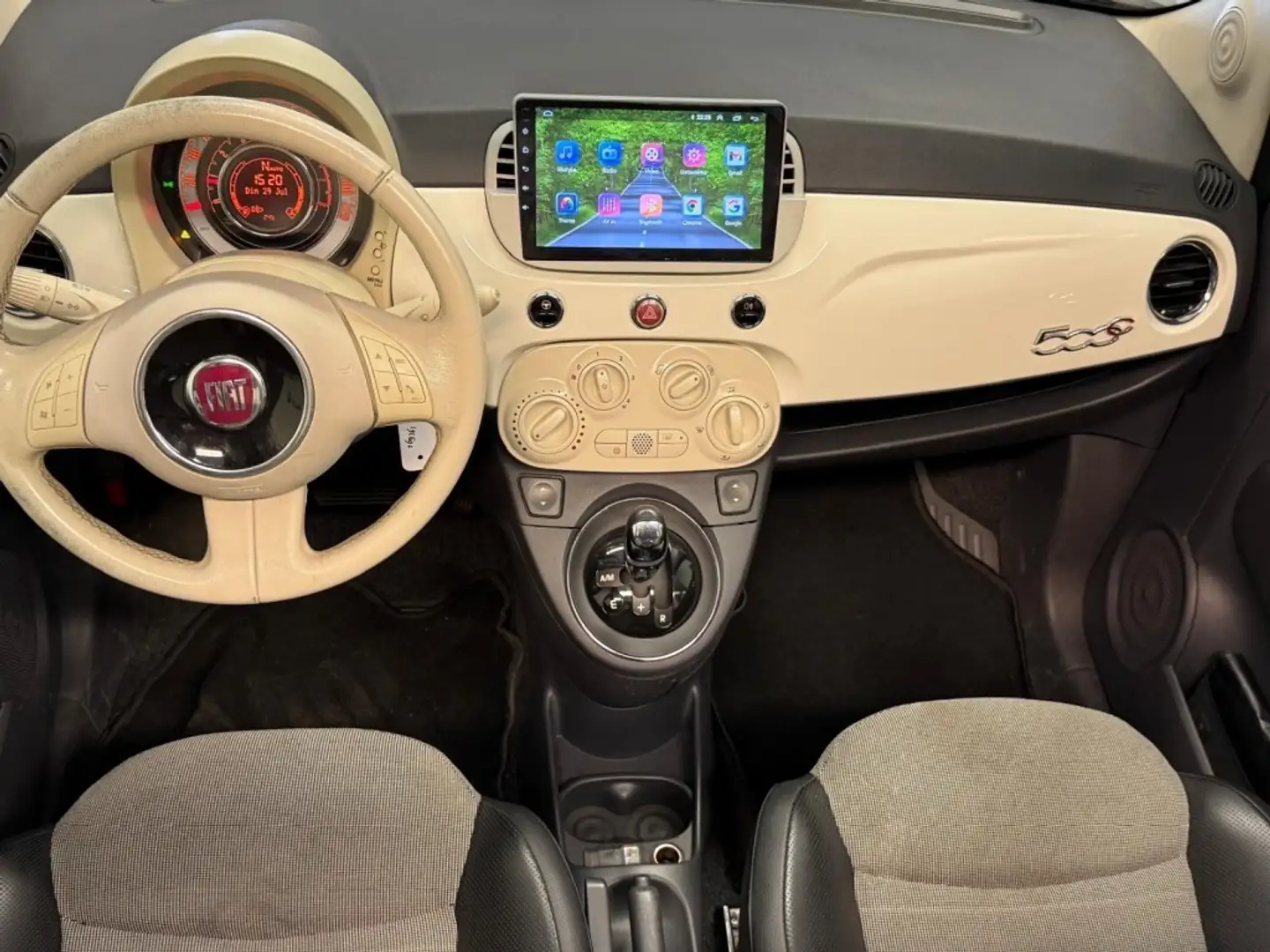 Fiat 500C 1.2 Lounge CABRIO AUT LMV PDC NETTE AUTO NAP APK Bianco - 2
