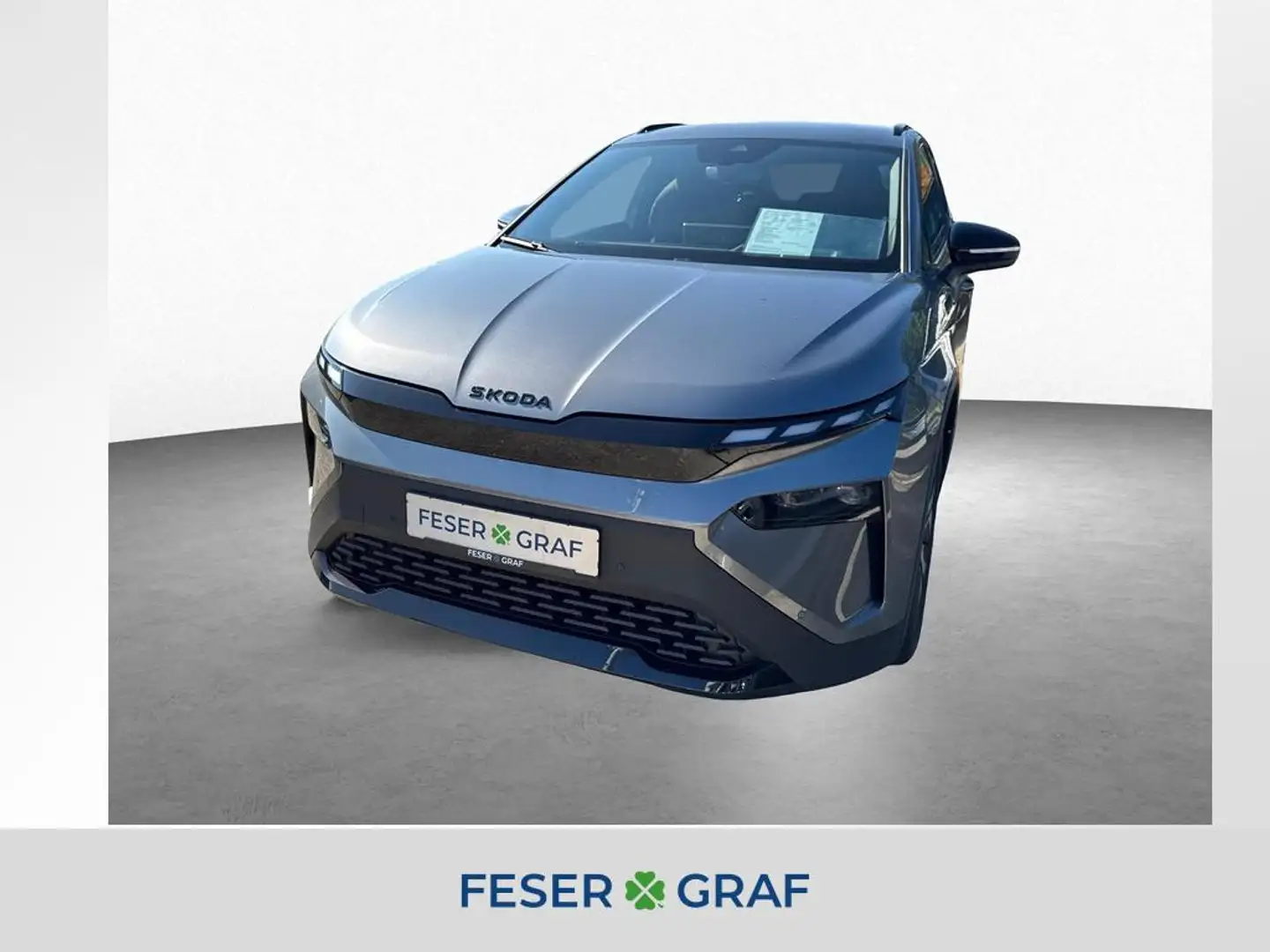 Skoda Elroq 85 SportLine Advanced-Paket*AHK*Head-UP*LAGERWAGEN Plateado - 1