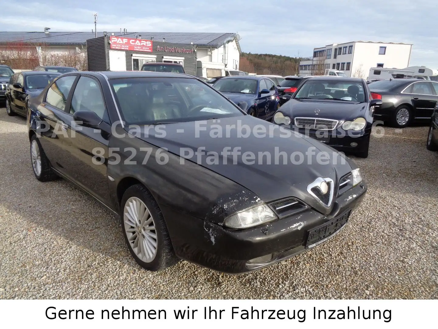 Alfa Romeo 166 2.4 Leder, Klima, MFL, Navi, MFL, Euro3 Czarny - 1