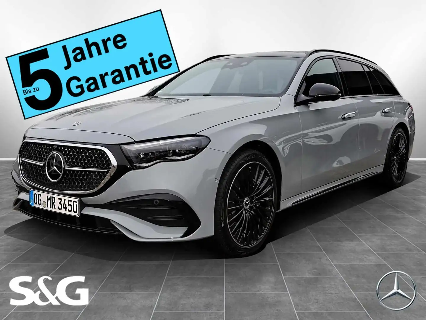 Mercedes-Benz E 450 4M T AMG MBUX+360°+DIG-LED+AHK+Pano+Standh Gri - 1