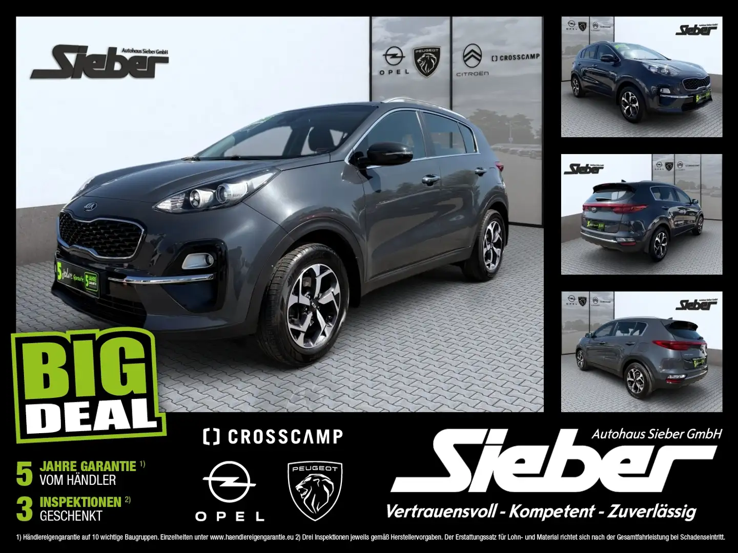Kia Sportage 1.6 GDI Vision Sitzhzg Kamera Navi Grijs - 1