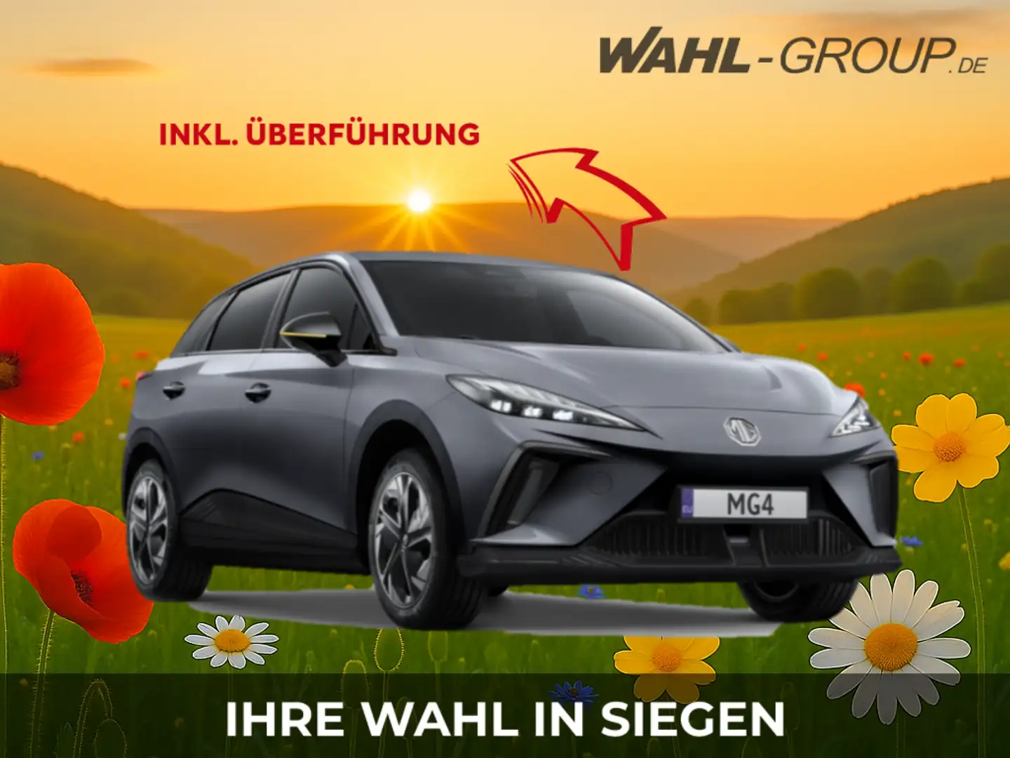 MG MG4 Standard 🍀Summer Deal🍀🌺inkl. Überführung &Zulas Grau - 1