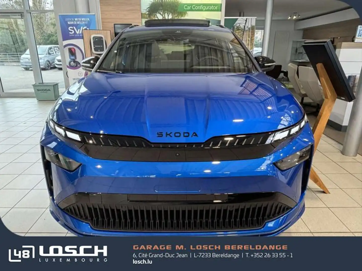 Skoda Enyaq Sportline 85 Bleu - 2