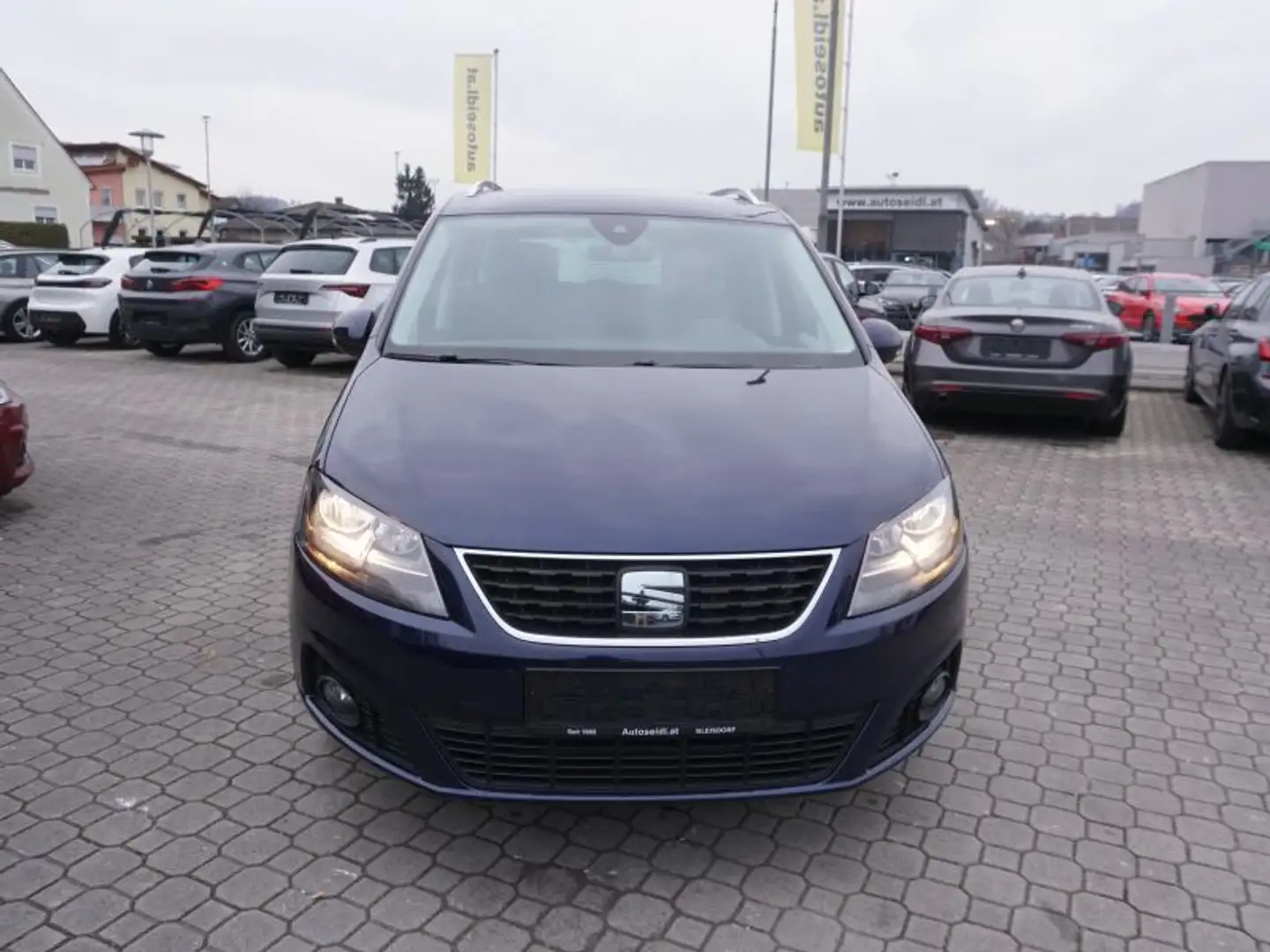 SEAT Alhambra Style 2,0 TDI *7-SITZE+NAVI+KAMERA* Modrá - 2