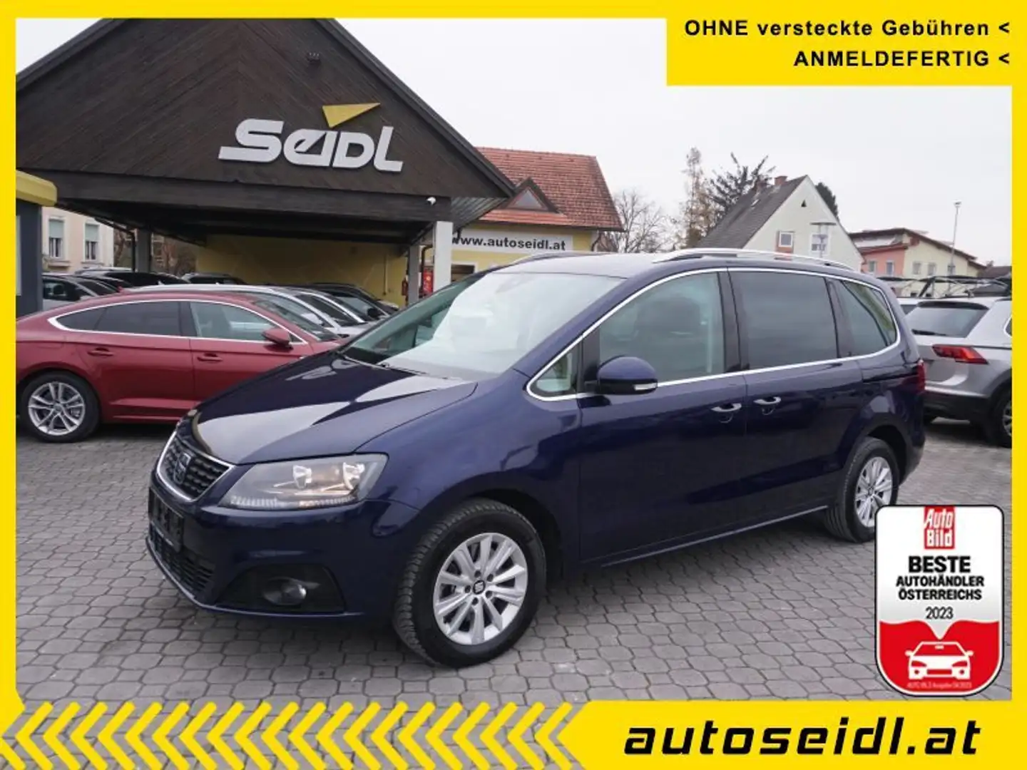 SEAT Alhambra Style 2,0 TDI *7-SITZE+NAVI+KAMERA* Modrá - 1