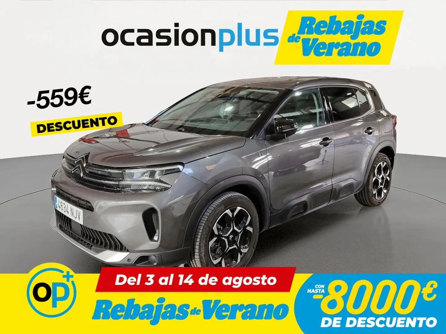Citroen C5 Aircross Hybrid Max EAT8 225 Gris - 1