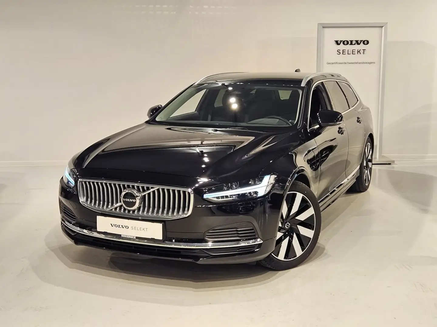 Volvo V90 T6 Recharge Long Range + electr trekhaak Zwart - 1