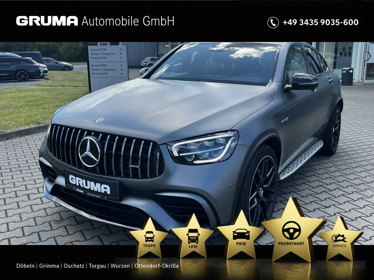 Mercedes-Benz GLC 63 AMG Mercedes-AMG GLC 63 4M+ Coupé +Night+Perf-Abgas+ Gri - 1