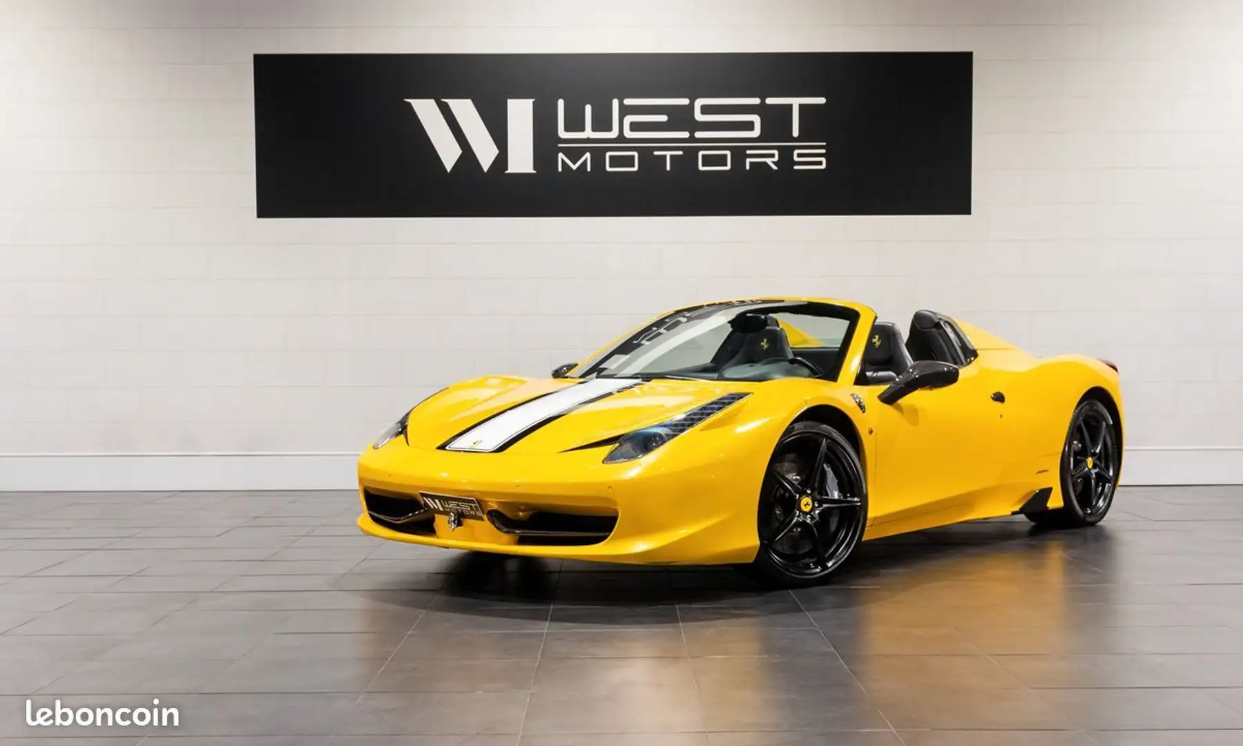 Ferrari 458 Spider 4.5 V8 570 – Immat France Carbone Lift Baqu Żółty - 1