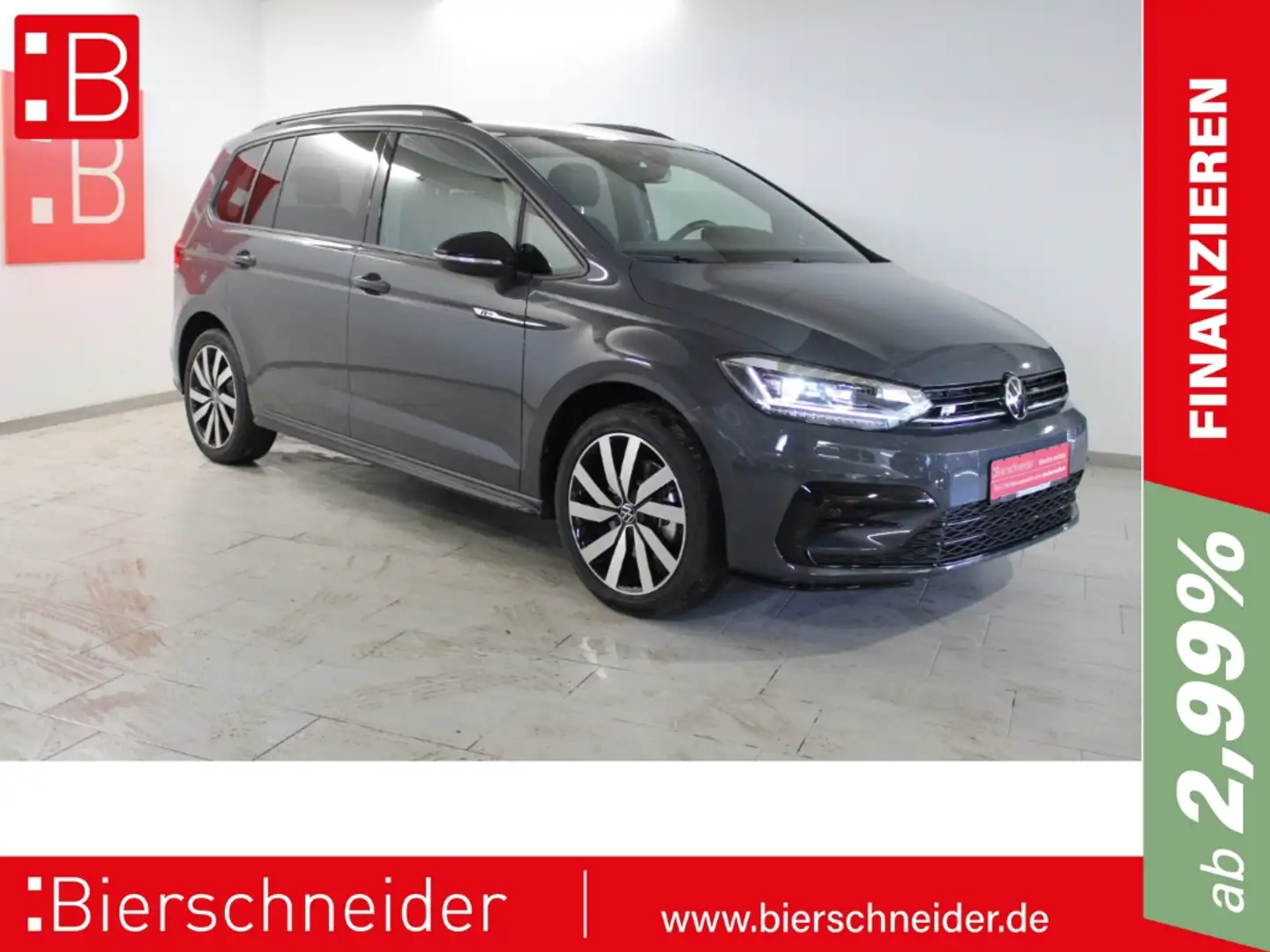 Volkswagen Touran 1.5 TSI DSG 2x R-Line Black Style 18 LED PANO 7-SI Grey - 1