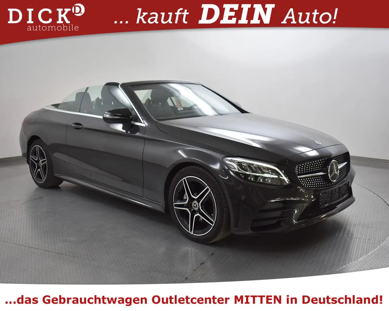 Mercedes-Benz C 220 d Cabrio AMG Line COMAND+LED+MEMO+BURM+KAM+ Grau - 1