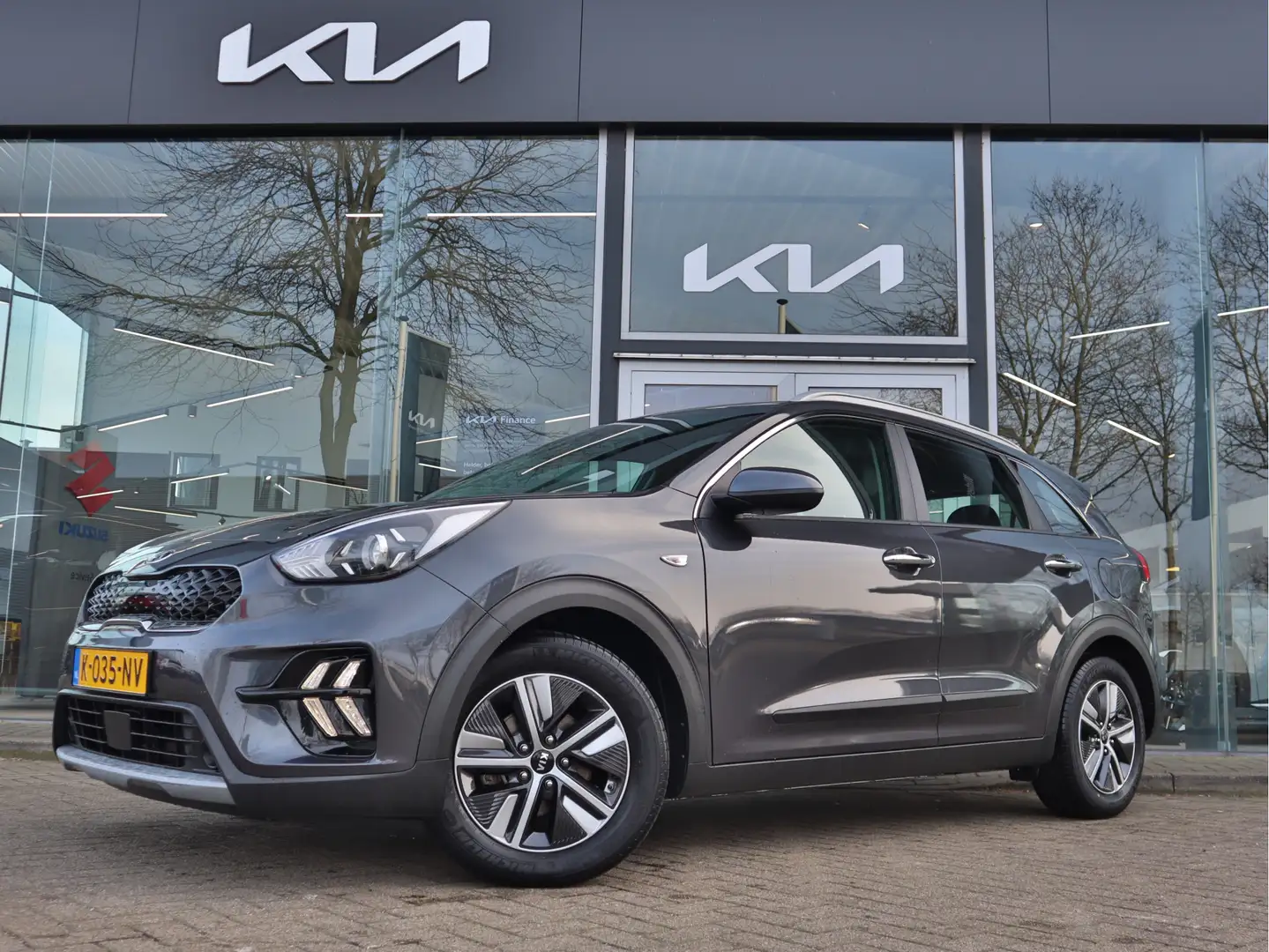 Kia Niro 1.6 GDi Hybrid DynamicLine ECC Cr.Control Navi+Cam Gris - 1