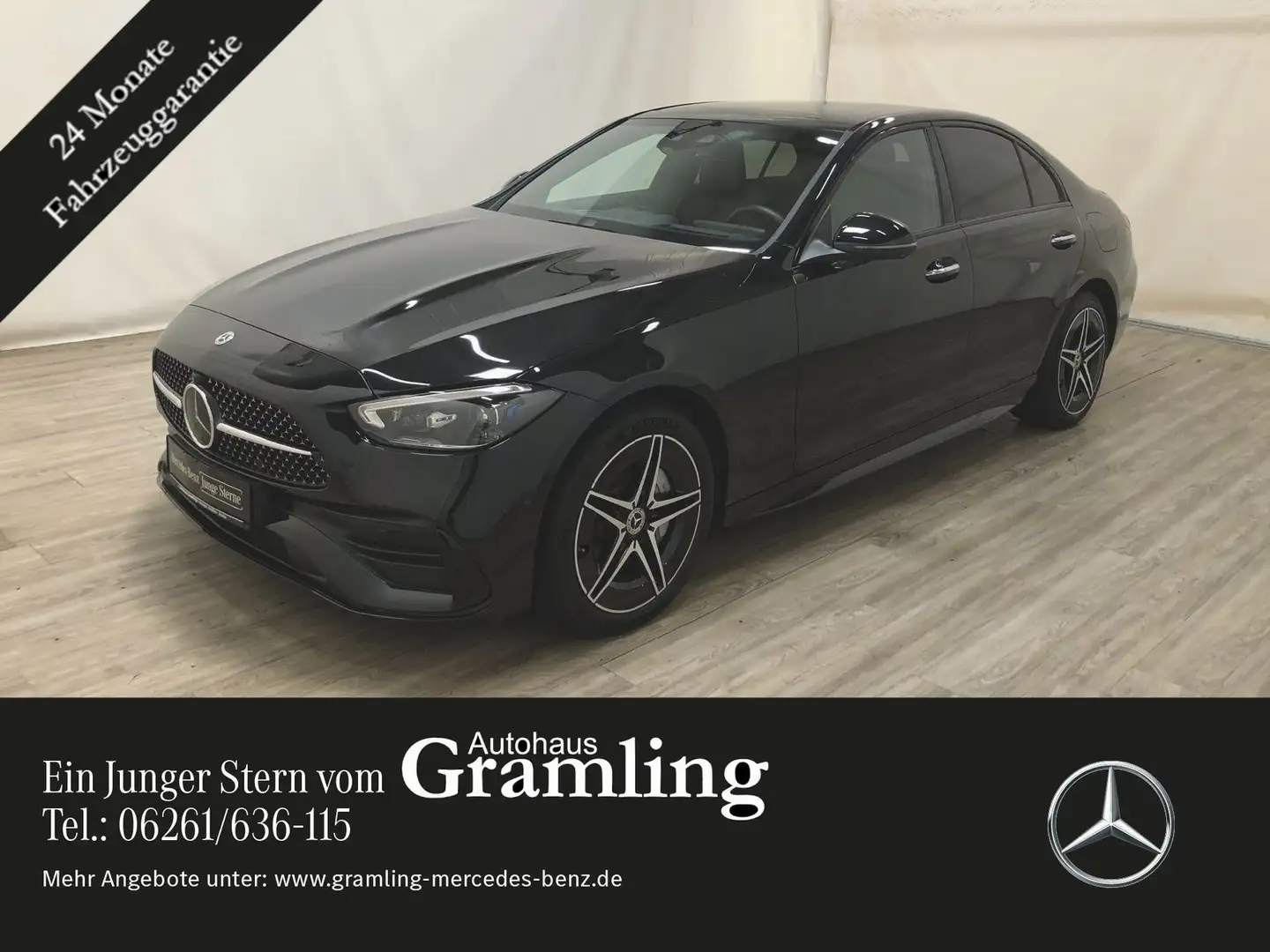 Mercedes-Benz C 300 e AMG NIGHT'*Pano*AHK*Distr*HUD*Massagesitz Schwarz - 1