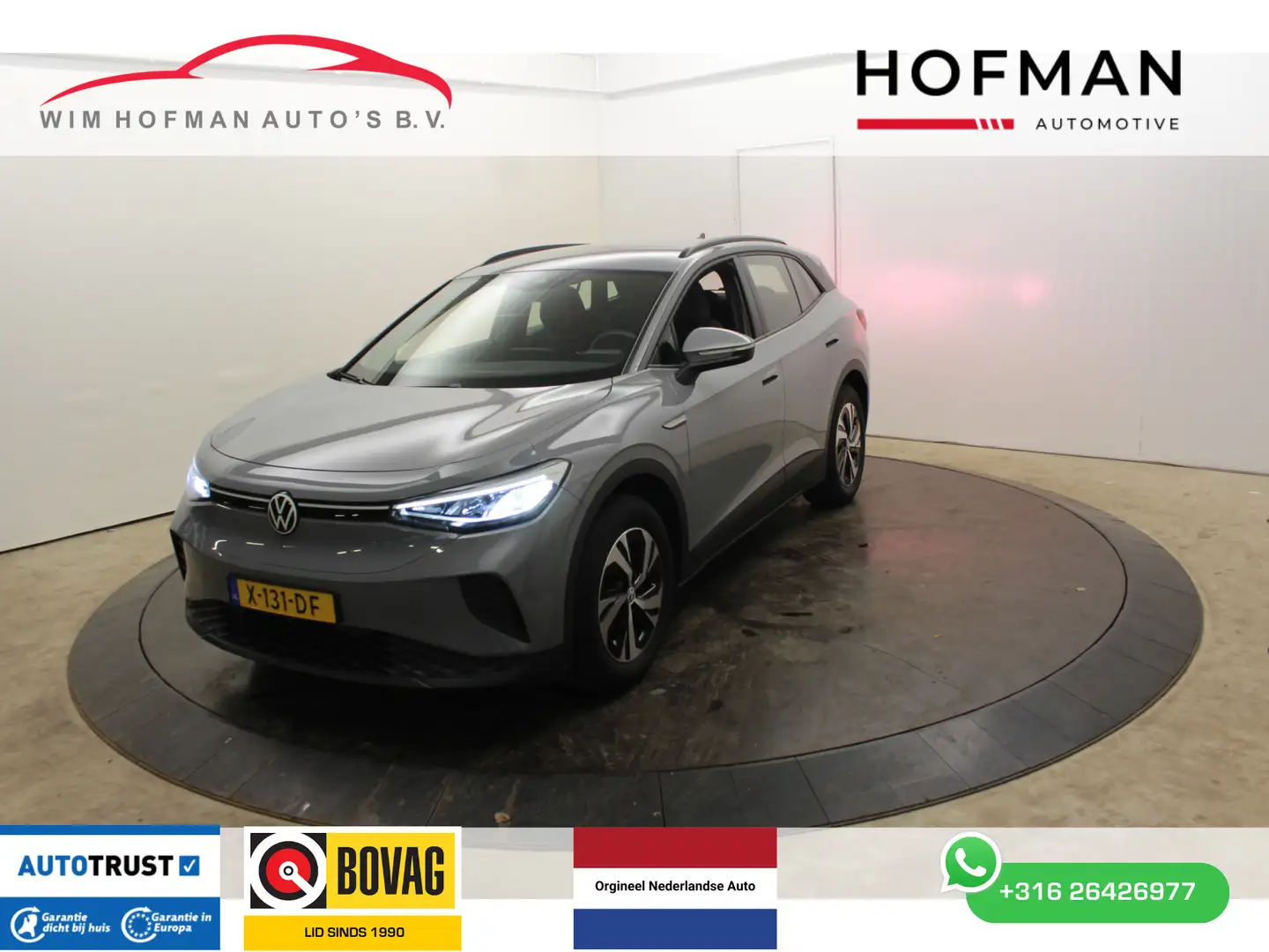 Volkswagen ID.4 Pure 148PK 52 kWh Camera SOH 97% CCS Lader Adep Cr Grigio - 1