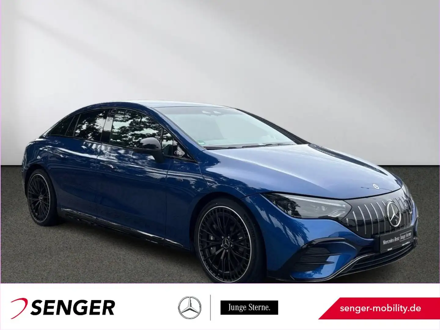 Mercedes-Benz EQE 43 AMG Hyperscreen Airmatic AHK DigitalLight Bleu - 1