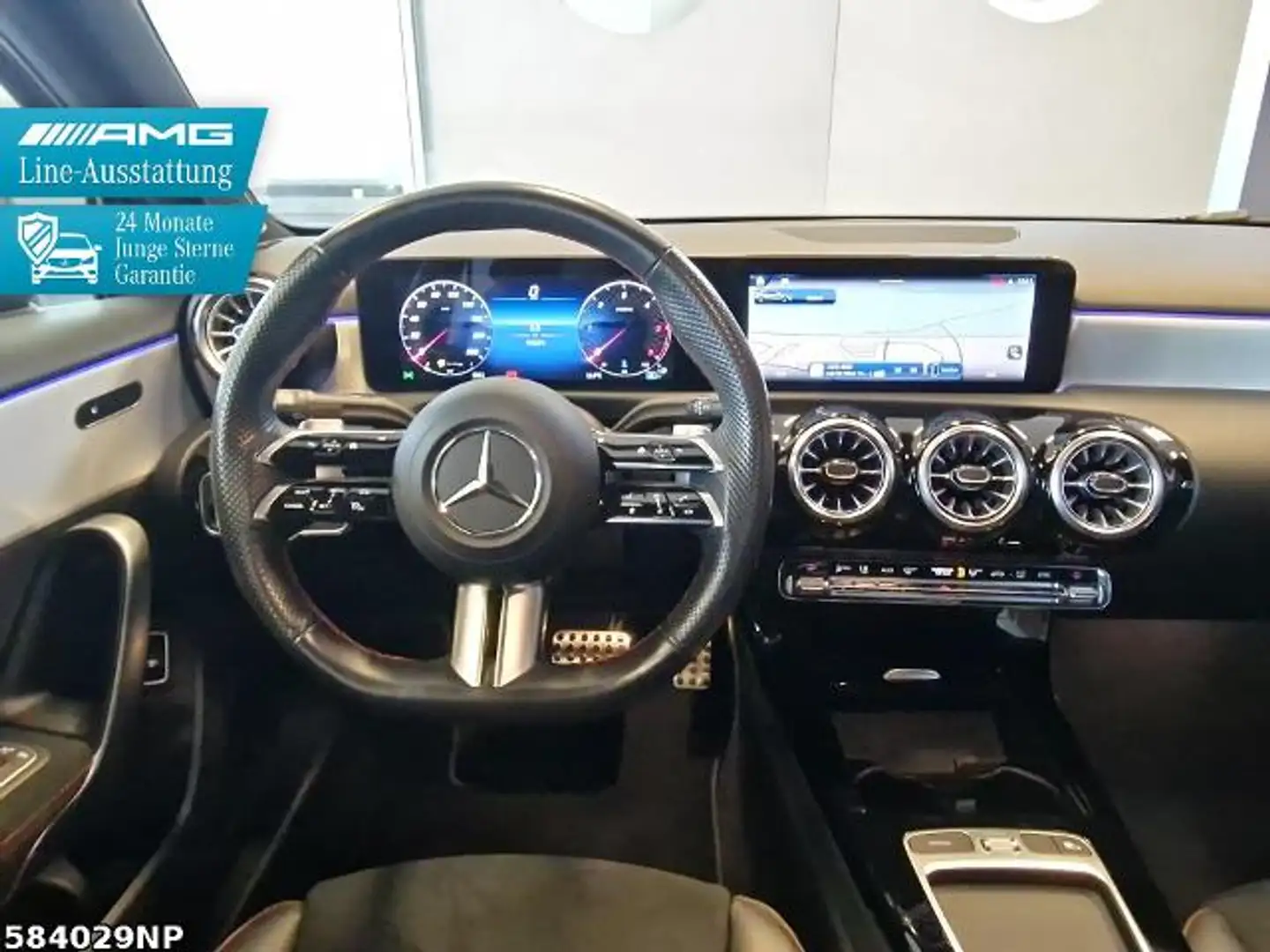 Mercedes-Benz A 220 d AMG Line Night Multibeam Burmester Ambie Grijs - 1