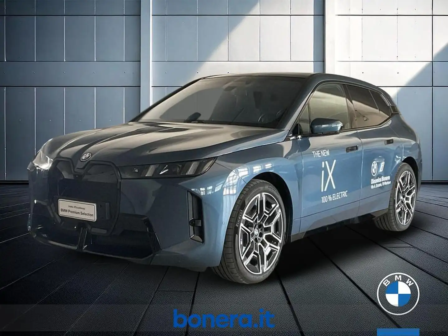 BMW iX xdrive45 MSport Pro Bleu - 1