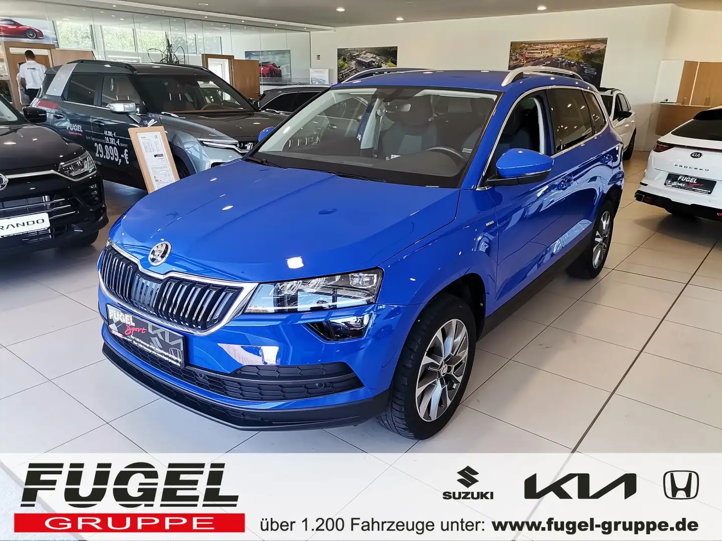 Skoda Karoq 1.0 TSI Clever LED|4xSHZ|Temp|PDC|Klimaaut. Azul - 1
