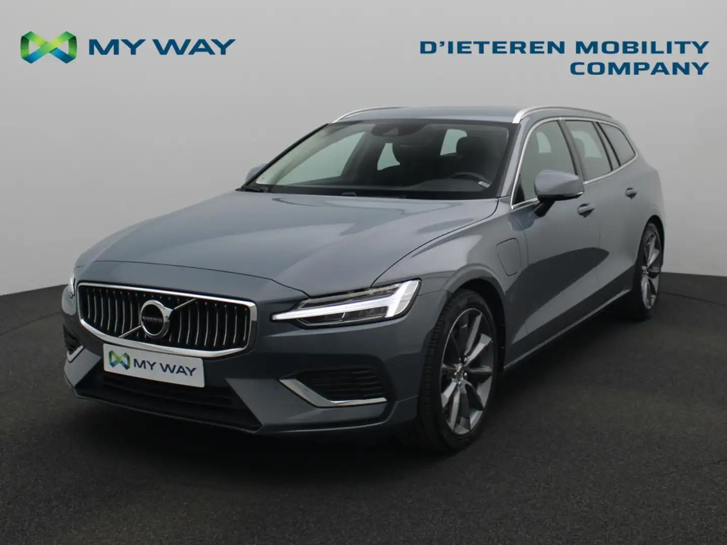 Volvo V60 INSCRIPTION 2.0 T6 AWD PHEV 340 PK / Leder / Camera / Cruise Control Blauw - 1