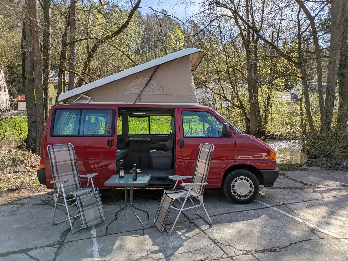 Volkswagen T4 Multivan Multivan + Klima + LPG + Aufstelldach Rojo - 1