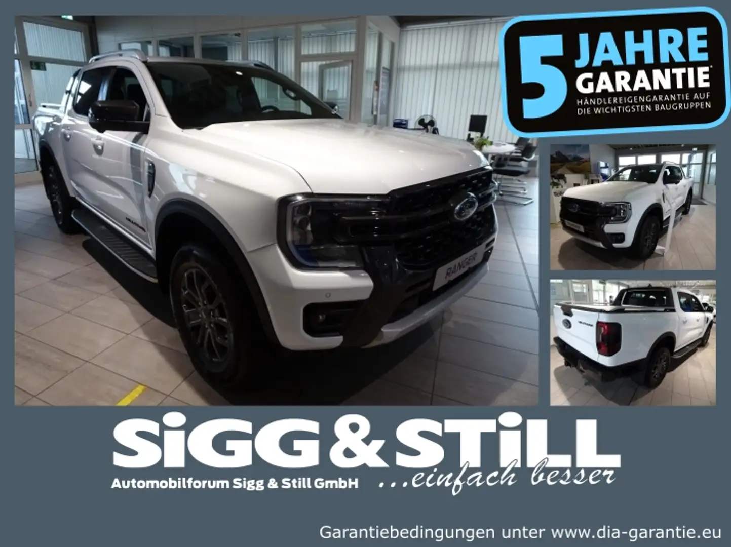 Ford Ranger Wildtrak 3.0 DoKa AWD AHK*NAV*ACC*360*B&O Beyaz - 1