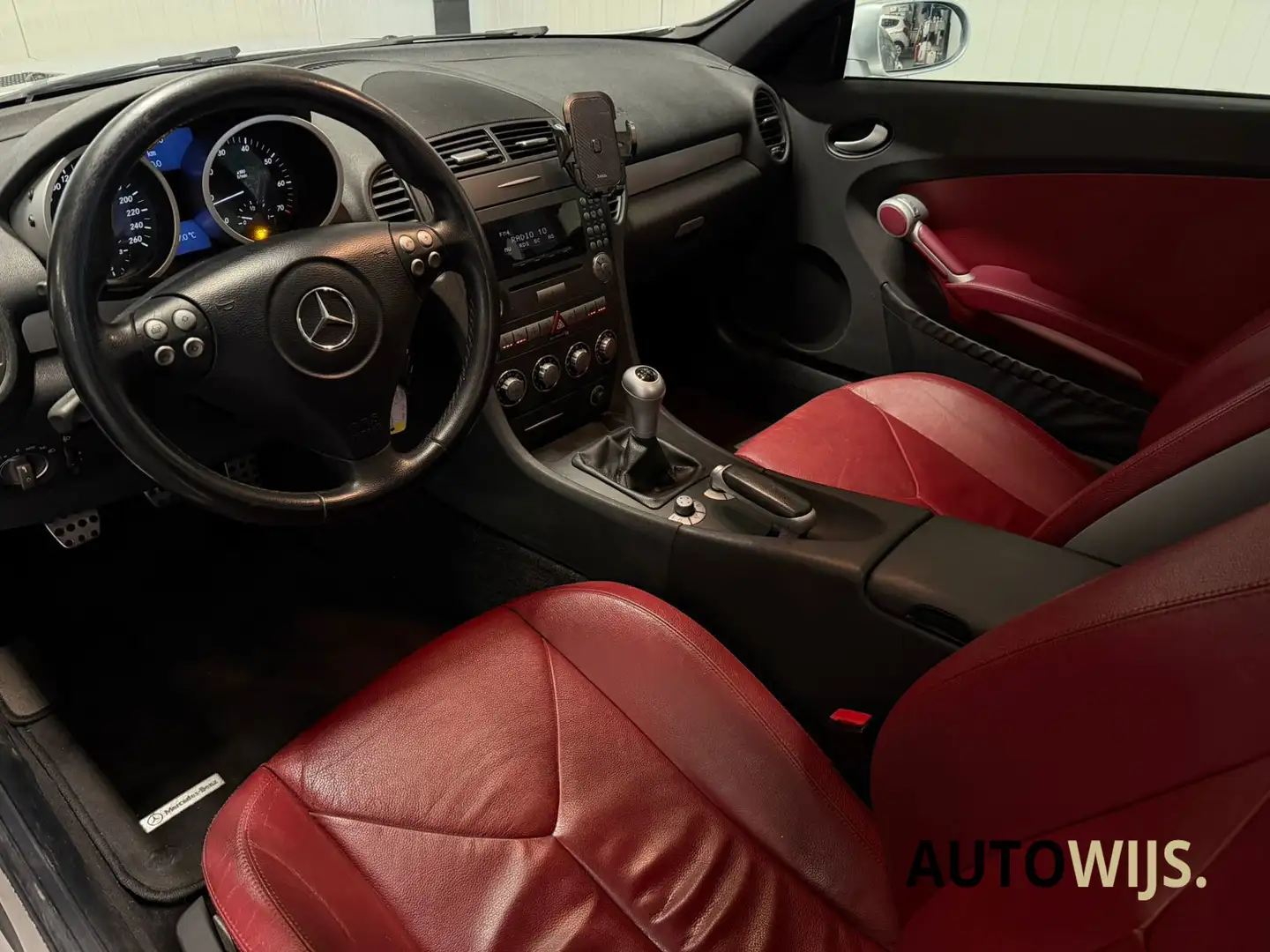 Mercedes-Benz SLK 200 K.|LEDER|STOELVERW|CRUISE|XENON|GOED ONDERHOUDEN Gris - 2