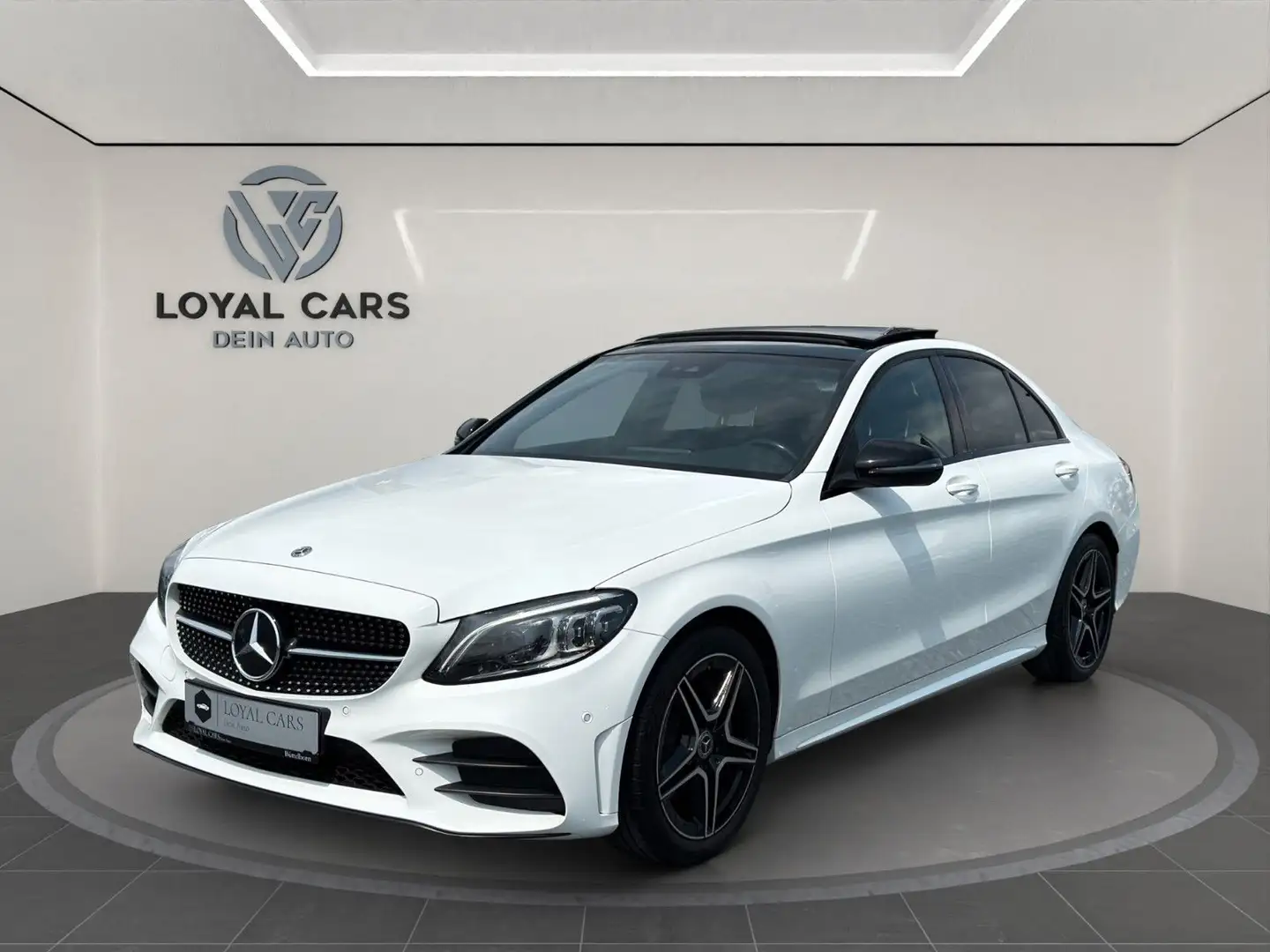 Mercedes-Benz C 200 d Lim*AMG*PANO*NAVI*Mbeam*Dist+*BURMESTER* Weiß - 1