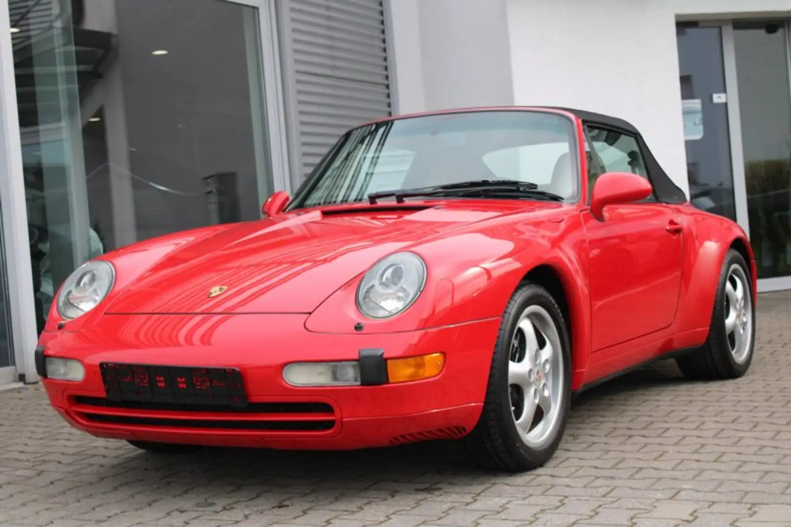 Porsche 993 Carrera 2 Cabrio  Klima Top-Zustand Roşu - 2
