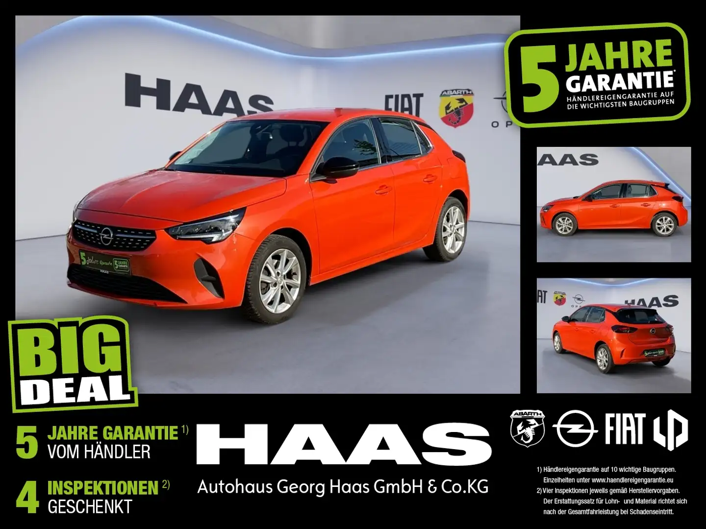 Opel Corsa F 1.5 Diesel Elegance Sitz-&Lenkradheizung Orange - 1