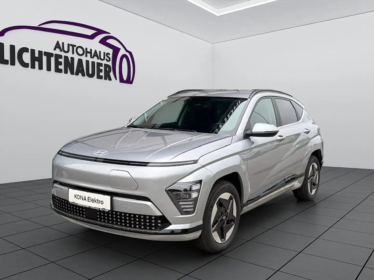 Hyundai KONA Kona Elektro 48,6kWh Smart Line + Wärmepumpe+Te... Silber - 1