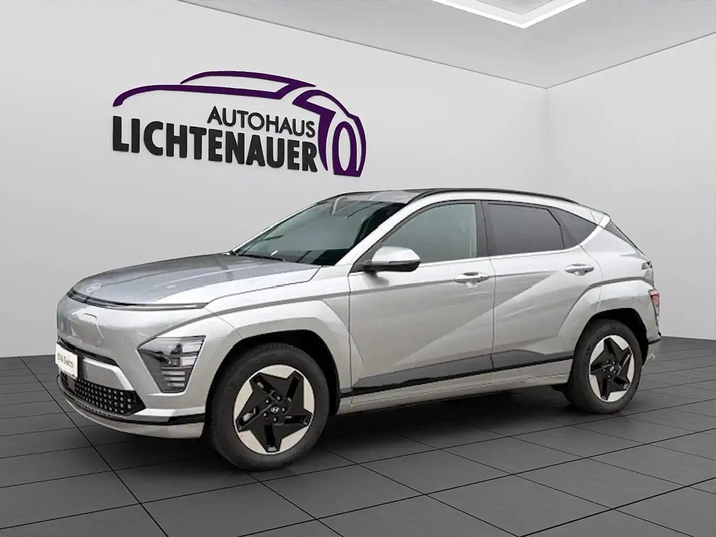 Hyundai KONA Kona Elektro 48,6kWh Smart Line + Wärmepumpe+Te... Silber - 2