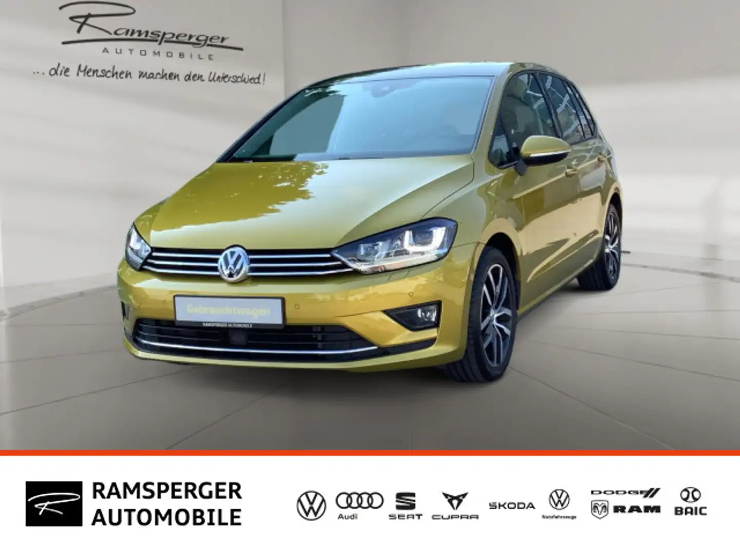 Volkswagen Golf Sportsvan 1.4 TSI Sound AHK ACC Xenon APP P Gelb - 1