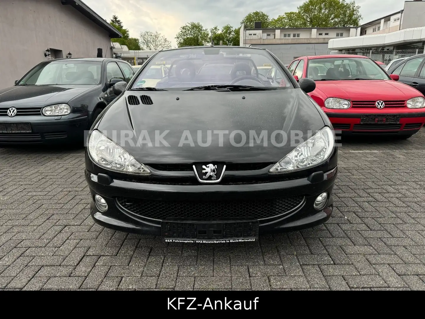 Peugeot 206 Cabriolet CC Platinum / VOLLEDER/ HU 06/26 Schwarz - 1