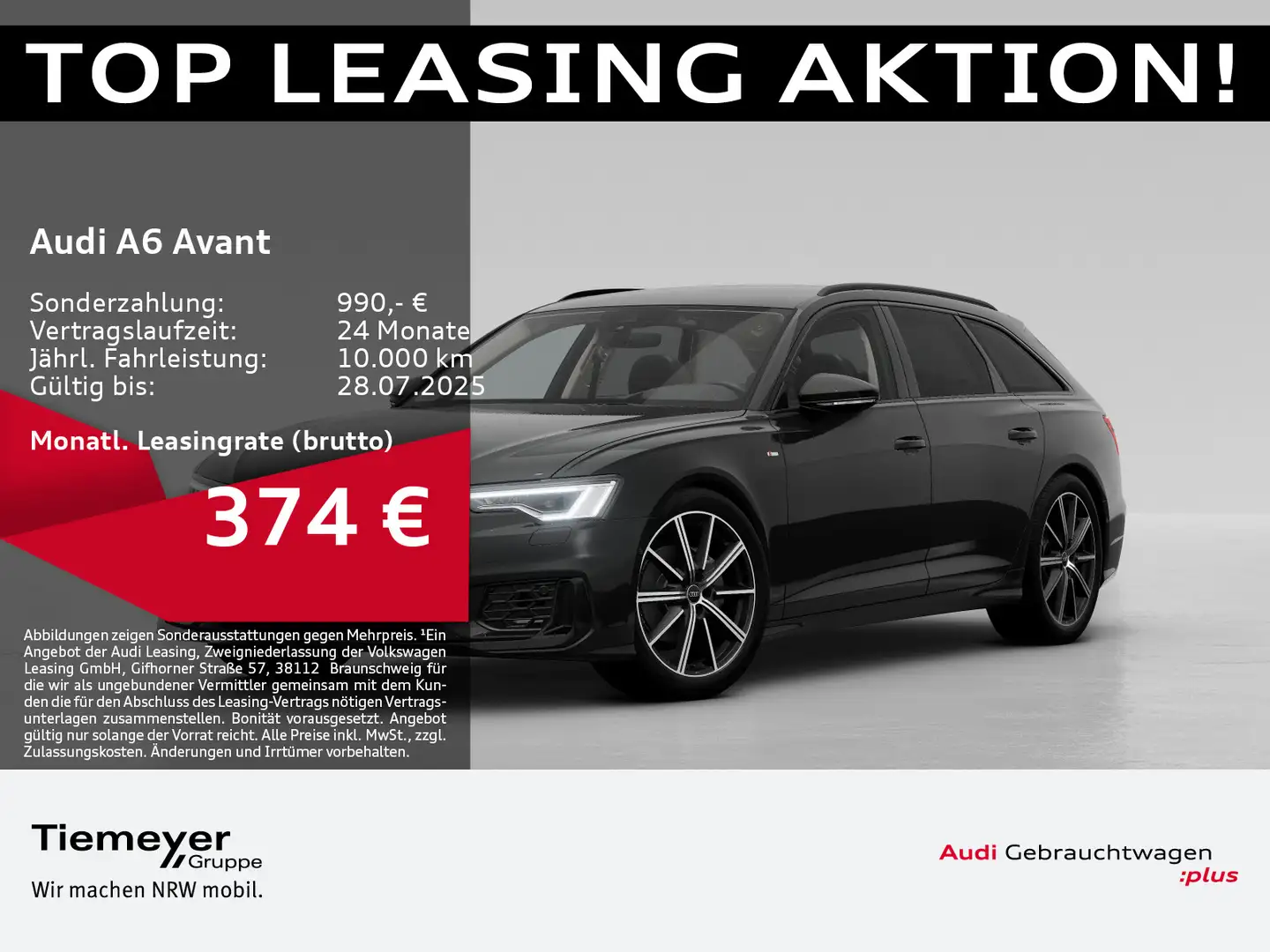 Audi A6 40 TDI Q S LINE LM20 HuD KAMERAS AHK Schwarz - 1