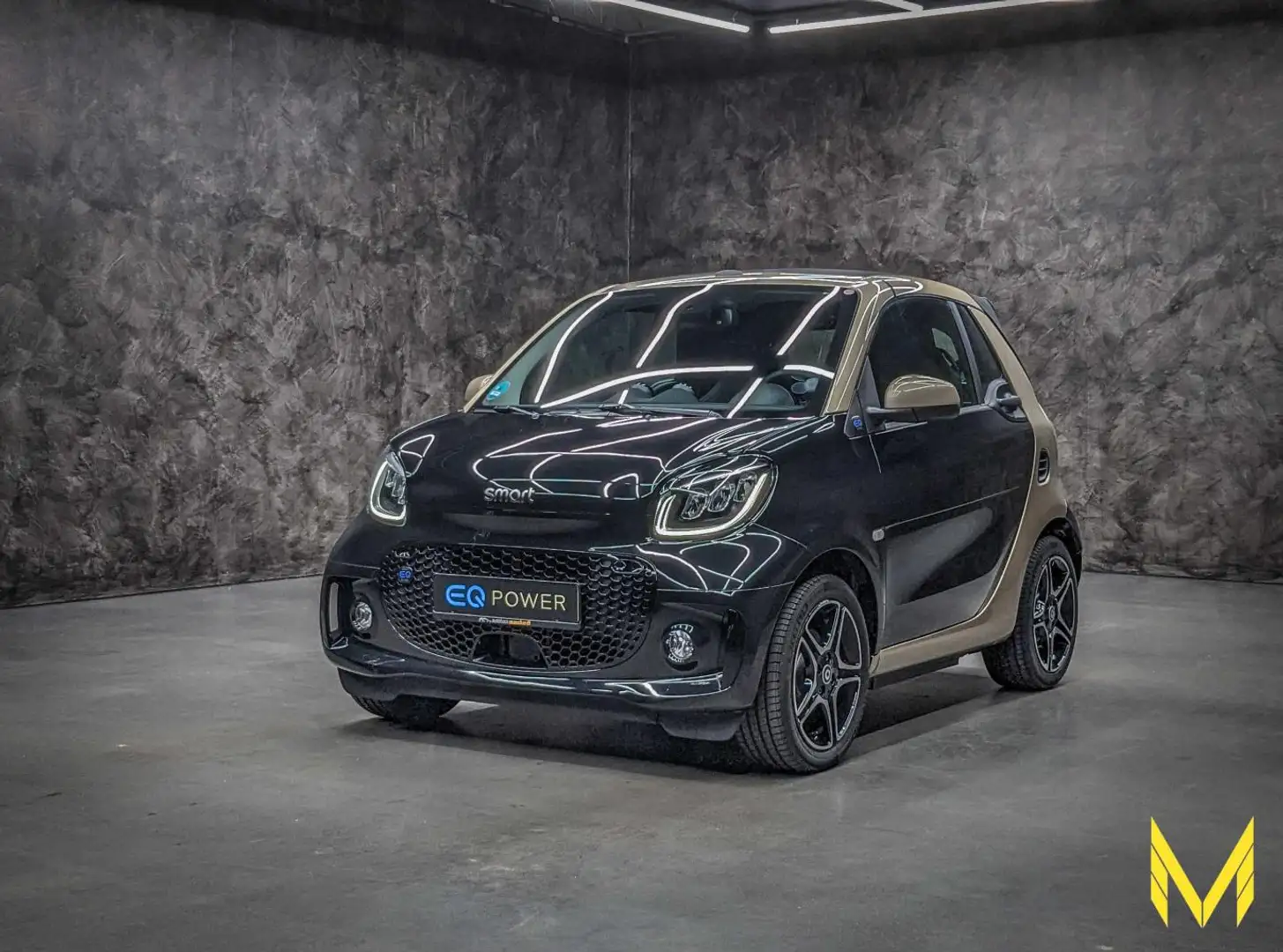 smart forTwo EQ cabrio prime EXCLUSIVE:JUST BLACKnGOLD Schwarz - 1